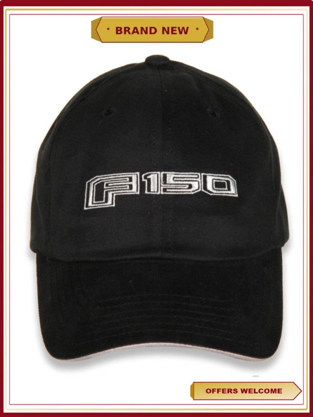 Ford F150 Embroidered Logo Baseball Cap Adjustable Cotton Hat